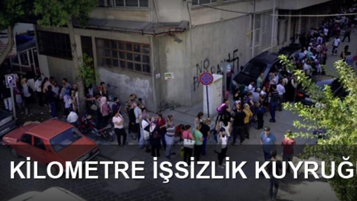 Mersin'de 1 kilometre işsizlik kuyruğu