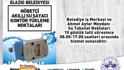 Bayram Süresince Kesintisiz Hizmet