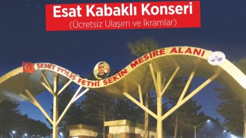 Şehit Polis Fethi Sekin Mesire Alanı Açılıyor